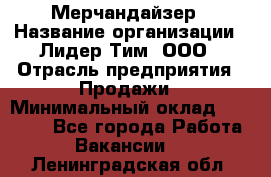 Мерчандайзер › Название организации ­ Лидер Тим, ООО › Отрасль предприятия ­ Продажи › Минимальный оклад ­ 26 000 - Все города Работа » Вакансии   . Ленинградская обл.